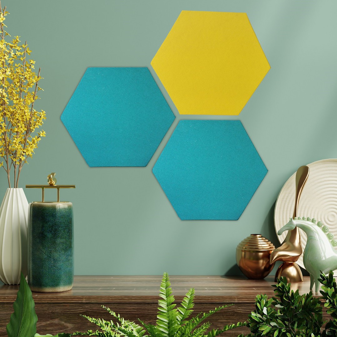 HEXAGON PINBOARD | Fabric | Individual Colours image 0
